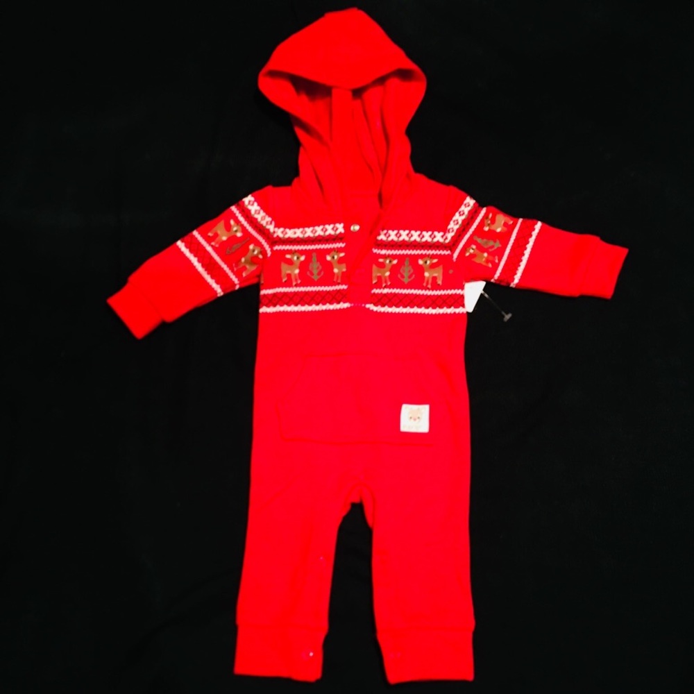 Rudolph onesie with hood